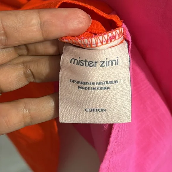 Mister Zimi Margot Mini Dress In Strawberry Spritz - Picture 8 of 8